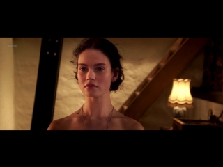 video лили джеймс lily james голая в фильме исключение 2016 sex