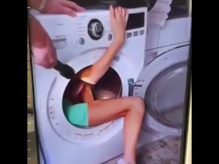 video сестра реально застряла в стиральной машинке застряла в стиральной машинке sex