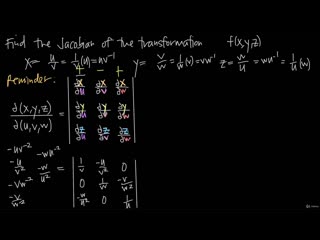 video 26 multiple integrals change of variables 184 jacobian for three variables sex