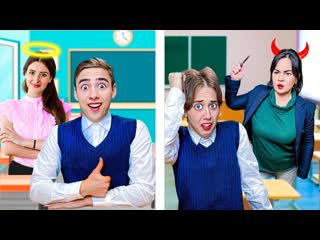 video хорошая vs плохая учительница в реальнои школе луномосик sex