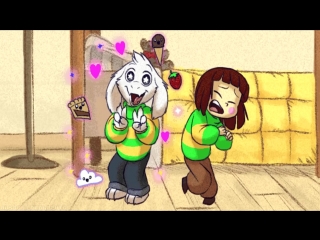 video asriel and chara undertale комикс слишком много милоты sex