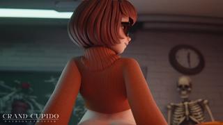 video animation adult velma dinkley riding dildo anal public scooby doo sex
