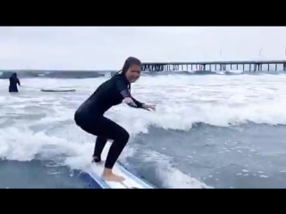 video temple surf русская школа серфинга в лос аджелес калифорния вика первый урок серфинга venice beach california los sex