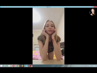 video with развел по скайпу показала свои прелести киску писку грудь сиськи секс 88 sex