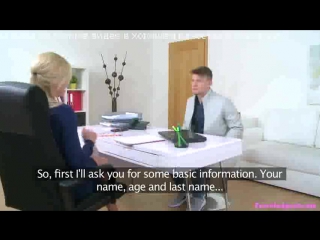 video симпатичный паренёк на кастинге у белокурой цыпочки sex