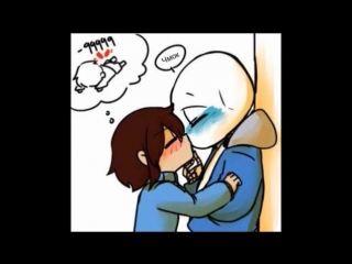 video undertale комикс санс и фриск признание sex
