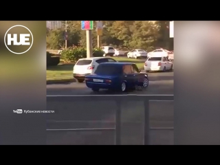 video в краснодаре водитель копейки порадовал прохожих качественным дрифтом sex
