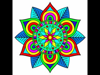 video indian coloring n 0163 мандала с голубыми листочками mandala with blue leaves sex