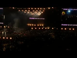 video the whole of wembley a 90k capacity stadium were singing young forever to bts sex