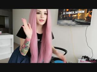 video pink hair girl gaming mk xl sex