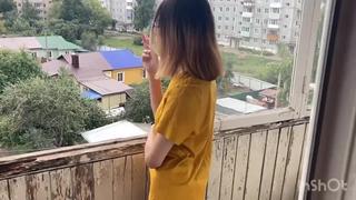 video после вписки утром трахнул подругу на балконе русское с разговорами минет однокласница sex
