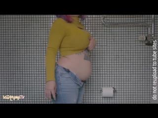 video first belly inflation in iceland sex