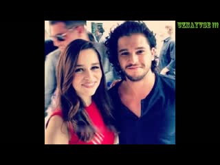 video эмилия кларк и кит харингтон лучшие моменты дружбы игра престолов 2017 emilia clarke kit harington sex
