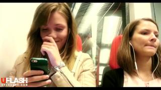 video спалила как парень дрочит член в метро снимает на телефон sex