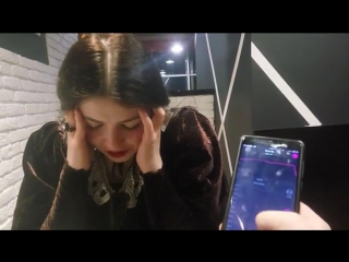 video русское частное пришла в кафе с вибратором в трусах sex