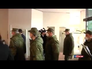 video итальянское телевидение показало новые кадры работы российских военных по борьбе с коронавирусом в бергамо sex