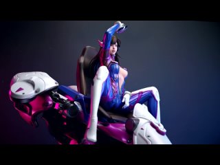 video fallen angel studio project eva hana song prototype overwatch gk statue figure 宋哈娜 样品 sex