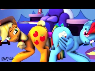 video 1623872 explicit artist colon godoffury applejack rainbowdash 3d ahegao animated anus applebutt appledash asstoass sex
