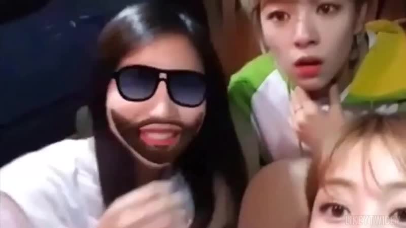 video when the filter doesnt work on some twices members so they gotta start improvising their own one sex