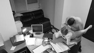 video seduction of office secretary caught on hidden security cam sex