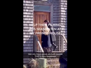 video лили рэйб и финн уиттрок на съемочной площадке ahs 10 в провинстауне sex