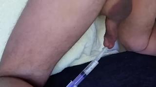 video дойка простаты вакуумом и катетром prostate milking with syringe vacuum plug sex