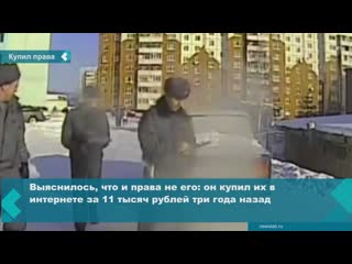 video полицейские красноярского края задержали пьяного водителя с купленными правами sex