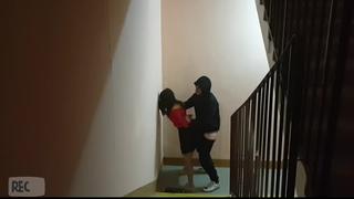 video реальное молодые в подъезде русское по принуждению rough candid camera young sex coercion fuck hard maniac sex
