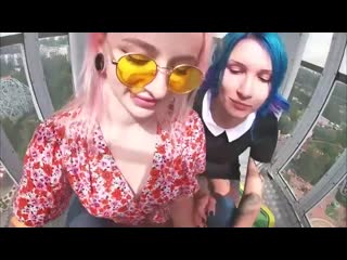 video в кабинке аттракциона минет порно мамки зрелые милф milf большие сиськи matureмолодые минет жмж группавушка sex