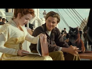video найдена альтернативная версия культового фильма титаник titanic with a cat sex