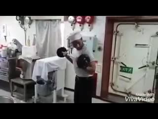 video служба на камбузе требует особой физической подготои sex