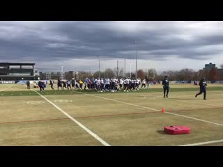 video a sprint to the start at wednesdays titans practice with logan woodside quick out of the gate sex