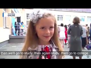 video украинская девочка о том почему хочет пойти в школу nr sex