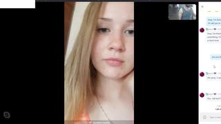 video skype девушка голая показывает киску кончила сквирт скайп слили спалили дрочит мастурбирует секс перископ sex
