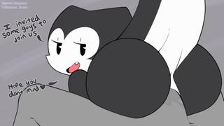 video 2d hot by whygena straight hd porn sex e621 fye evelyn gets fucked by three cats with big cocks gangbang blowjob sex
