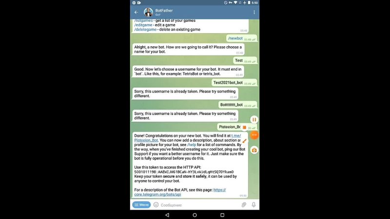video android python как сделать телеграм бота прямо на телефоне на python sex