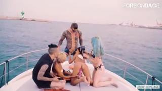 video жёсткое груповое порно с моргенштерном на яхте порно sex