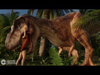 video jurassic encounter t rex vore animation crimsoncreaturecreations sex