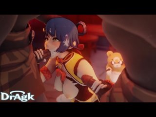 video xianlin enjoying the taste of big hilichurl dick сянлин наслаждается усом большого члена хиличурла порно хентай sex