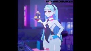 video waitress rebecca cyberpunk 2077 официантка ребекка порно хентай porno henta sex