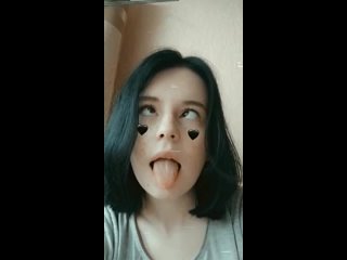 video покажи губки подписчица ахегао ротик молодые школьница перископ сосет кончает слюнки губки periscope 18 грудь sex