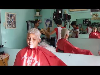 video funhaircut channel girl long to bald sex
