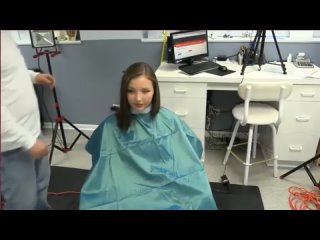 video porn hair by satchi cute girl chopping her long hair short then shaving bald part 2 hair haircut hairshave sex