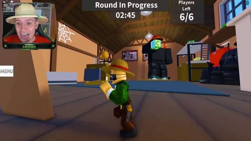 video robin hood gamer esconde esconde mas o procurador é gigante no roblox minies vs giant sex