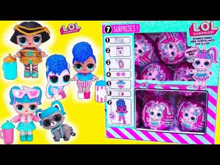 video целая коробка с новыми блестящими куклами лол мультик lol families surprise dolls sparkle series sex