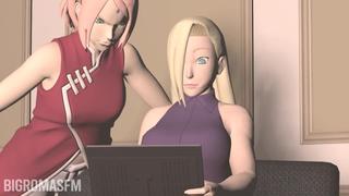 video borutonaruto next generations naruto series ino yamanaka sakura haruno uzumaki boruto 3d animeted video sex