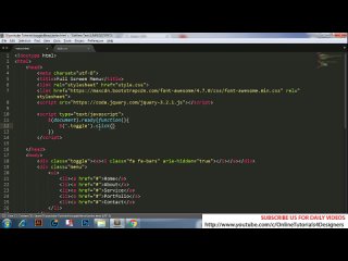 video fullpage navigation menu with jquery and css3 fullscreen navbar jquery tutorial for beginners sex