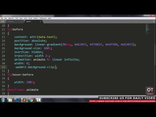 video animated gradient on text in css using background clip text text background animation effects sex