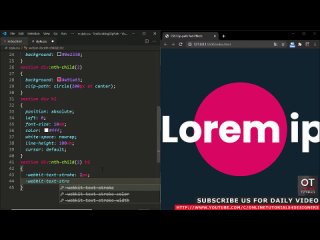 video css3 clip path circle and scrolling text animation effects quick css tutorial sex