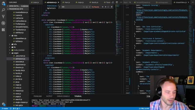 video creating a landing page with react p5d88 live coding with jesse sex